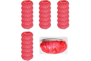 GYWHOOFT 50pcs Smoke Detector Cover, Reusable PVC Dust Covers Stretchable Fire Alarm Cap for Home Kitchen Cooking Baking Safe
