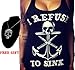 Perman Women Sexy Boat Anchor Skull Printing Vest Sleeveless Tank Tops Necklace