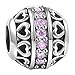 SOUFEEL 12 Months Birthstone Charms 925 Sterling Silver Charm Beads Fit Bracelet Necklace