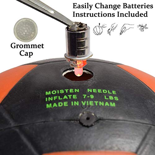 image for GlowCity Glow in The Dark Size 5 Soccer Ball-Black Light up Soccer Bal