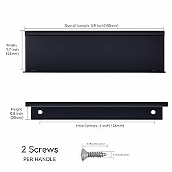 ScentFlows Edge Pulls Black Finger Pull for