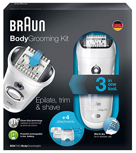 Braun BGK 7050 Body Grooming Kit Wet & Dry Epilate Trim & Shave