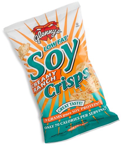Glenny's Low Fat Soy Crisps, Creamy Ranch, 1.3-Ounce Bags (Pack of 24)