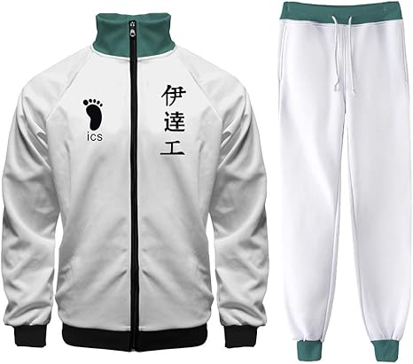 Amazon Co Jp ハイキュー メンズ ファッションジップジャケット井闥山学園 子供 大人 学生 スタンドカラージャケット 長袖 コート 日常着 おしゃれ ジャケット ジャージ カジュアル スポーツ おおきいサイズ 男女兼用 人気アニメ漫画服 記念tシャツ ギフト 伊達工業