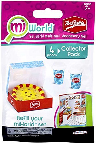 miWorld Mall Mrs Fields Accessory Set Collector's Pack - Cookie Cake and Hot Chocolates