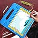 HDE Case for iPad 9.7-inch 2018 / 2017 Kids Shockproof Bumper Hard Cover Handle Stand w/ Built in Screen Protector for New Apple Education iPad 9.7 Inch (6th Gen) / 5th Generation iPad 9.7 Blue Yellow