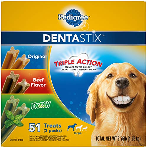 1 Pedigree+Dentastix+51+Treat+Variety+2+76lbs
