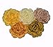 DDazzling Rose Hair Clip Satin Flower Fabric Flower Wedding Party Favors (Ivory)