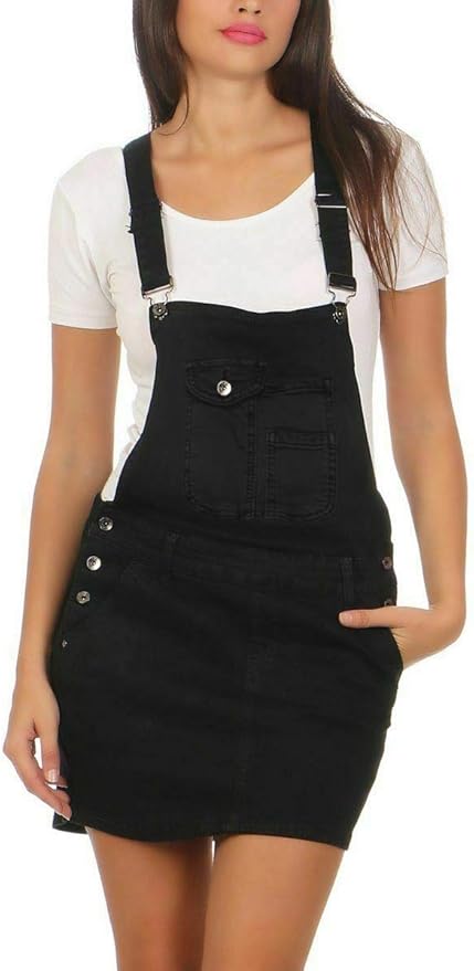 Jeans Latzhose Damen Kurz | Oversize Denim Overall - Ärmellos Für Sommer