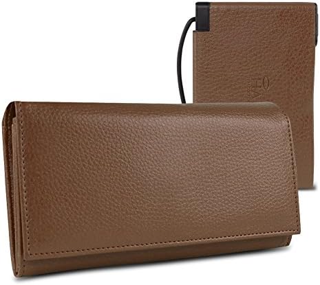 Halo Women's Power Wallet 3000 w/RFID Protection (Brown)