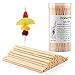 [200 PCS] 4 inch Bamboo Skewers, Premium Wooden Skewers without Splinters, Skewers for Appetizer, Fruit Kabobs, Chocolate Fountain, Burger, Cocktail Toothpicks, and Food Skewer Sticks.