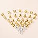 Mudder Dreadlocks Beads Aluminum Dread Locks Metal Cuffs Hair Decoration Braiding Hair Jewelry, 50 Pieces