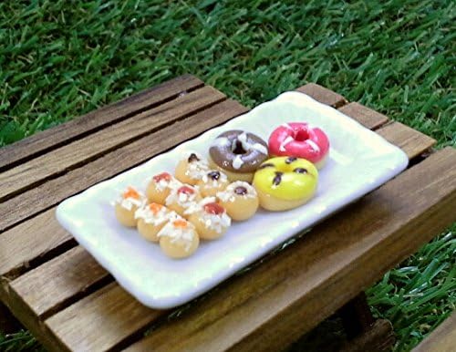 Mini Sweet Dessert Donuts Set for Fairy Mini Garden or Doll House