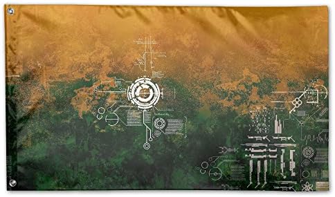 100% Polyester Fiber Artificial Intelligence 2017 New Style Cool Country Garden Flags Bullseye Flag 3 X 5