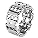 Multi Tool Bracelet,LETIN Stainless Steel Wearable Tread Multifunctional 29 IN 1 Bracelet Screwdriver Tool for Sailing/Travel/Camping Hiking Outdoor Emergency Kit Best Father Day's Gift (Sliver)