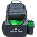 Dynamic Discs Trooper Disc Golf Bag - Fits Up to 18+ Discs and Four Putters – Introductory Disc Golf Backpack - Lightweight and Durable (Black/Green)