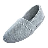 bestfur Women's Cotton Soft Sole Washable Anti-Skid Cozy House Shoes Slippers