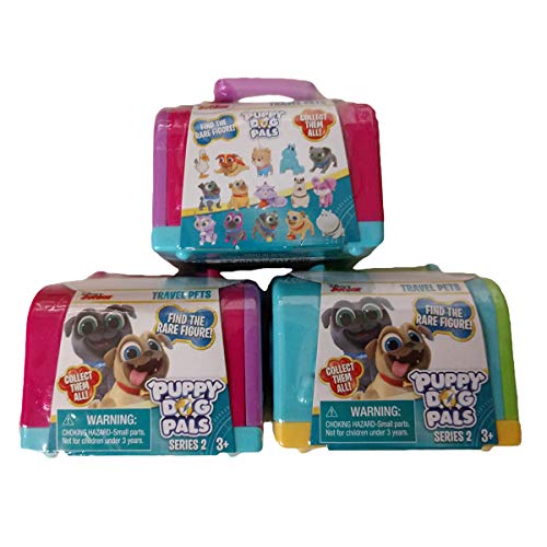 Disney Junior Puppy Dog Pals Travel Pets Blind Box (Pack of 3)