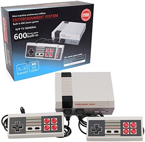ECTY Mini Retro Classic Game Consoles Built-in 600 Childhood Classic TV Video Games Dual Control 8-Bit Family Entertainment Handheld Game Player