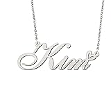 BYBWBL Kim Name Pendant Necklace Silver Color
