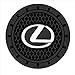 Wall Stickz Auto Sport 2.75 Inch Diameter Oval Tough Car Logo Vehicle Travel Auto Cup Holder Insert Coaster Can 2 Pcs Pack Fit Le-xus Accessories