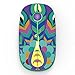 Jelly Comb 2.4G Slim Wireless Mouse with Nano Receiver, Less Noise, Portable Mobile Optical Mice for Notebook, PC, Laptop, Computer, MacBook (Peacock)