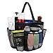 Mesh Shower Caddy - Quick Dry 8 Pockets Mesh Portable Shower Tote Bag with Handle for College, Dorms, School, Sport, Gym, Camp (Black)