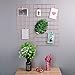Kufox Multifunction Electroplated Bling Metal Mesh Grid Panel, Wall Decor / Photo Wall / Wall Art Display and Organizer, Pack of 1 Pcs, Size:23.6