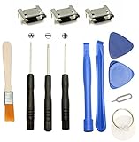Games&Tech 3 x Micro USB Charging Charger Port Connector Replacement + Tools for JBL Flip 3 Bluetooth Speaker