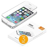 iPhone 5 5S SE Screen Protector 3 Pack, UPPERCASE Premium Tempered Glass Screen Protector for iPhone 5, 5S, SE, 4 inch Screen