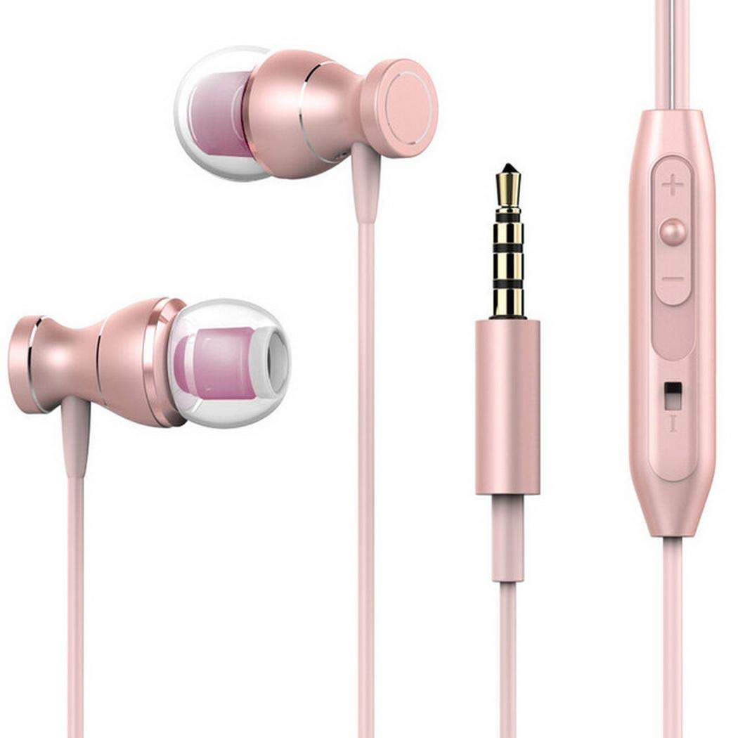 Chiak Fashion 3.5 mm Metal in-Ear Earphones with Microphone Wire Control General Earplugs Virtual Reality Headsets