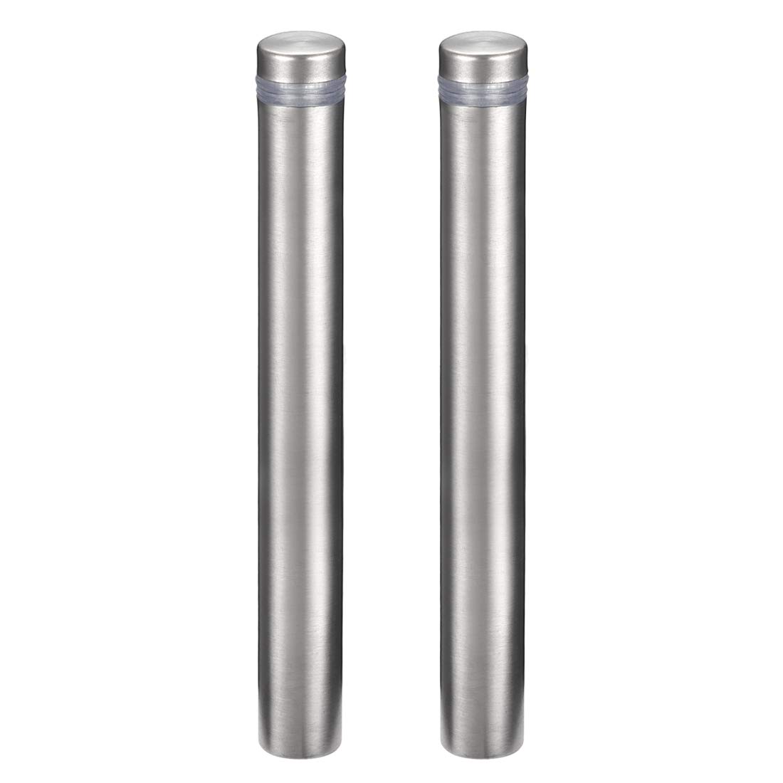 sourcing map 1/2 Dia x 4"(12x100mm) Standoff Screws Wall Mount Sign Holders Acrylic Glass Nails 2pcs