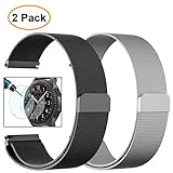 Gear S3 Frontier/Classic Watch Bands, Valkit 22mm Stainless Steel Band, Milanese Loop Mesh Replacement Metal Strap +Screen Protector for Samsung Gear S3 Frontier/Classic Smart Watch/Galaxy Watch 46mm