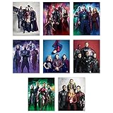 Marvels Avengers Infinity War Poster Wall Decor - 2018 Movie Promo Prints - Set of 8 (8x10) Thor, Spiderman, Black Panther, Captain America, Hulk, Starlord