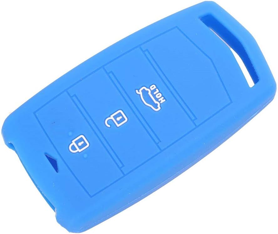 QCYSTBTG Silicone car key case cover bag protector holder pocket shell,For Hyundai Genesis G90 G80 4 button key fob car accessories