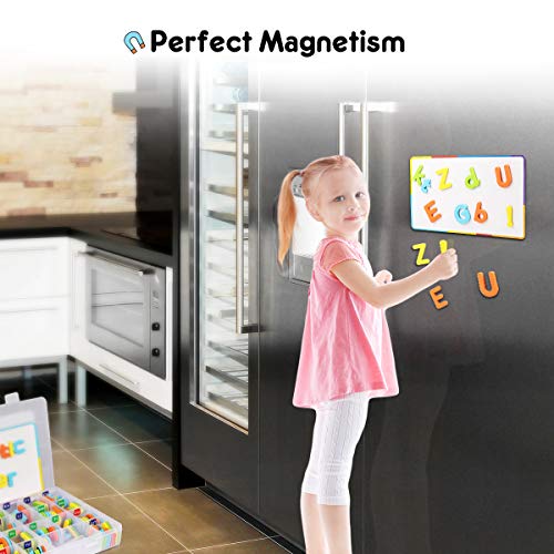 Lydaz Magnetic Letters Classroom ABC Toys Set for Fridge, 218 PCS Alphabet ABC Learning Magnets Letters with 2 White Boards - Preschool Educational Foam Spelling Toy Magnet for Toddlers - Thumbnail 5