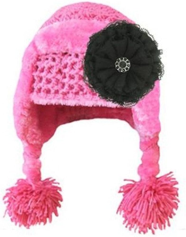 Winter Wimple Hats with Black Lace Rose Amazon.co.uk Clothing
