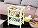 YIUHART Plastic Small Storage Shelves Plastic Basket Square 3 Layers Desk Stand Rack Bathroom Shelves for Home Household Kitchen