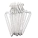 WHOSEE 4 Pack Clothes Pearl Hanger 10KG Weight Bearing Trouser Bead Skirts Hanging Holder White