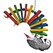 BWOGUE Colorful Wooden Bird Toys for African Greys Parrots Cage Chewing Toy,Largethumb 1