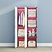 KOUSI Kids Dresser Kids Closet Portable Closet Wardrobe Children Bedroom Armoire Clothes Hanging Storage Rack Cube Organizer,Cute Cartoon,Safety & Large & Sturdy (Pink, 28