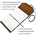 LEATHER JOURNAL REFILLABLE Writing Notebook - Lay Flat Lined Notebook, Handmade Leather Bound Diary for Men & Women, Best Gift for Travel Diary, Creative Writing & Notebooks to write in, Large 6x8