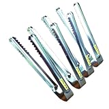 Mini Tongs Set Of 4 Stainless Steel Food Service Size 5.5