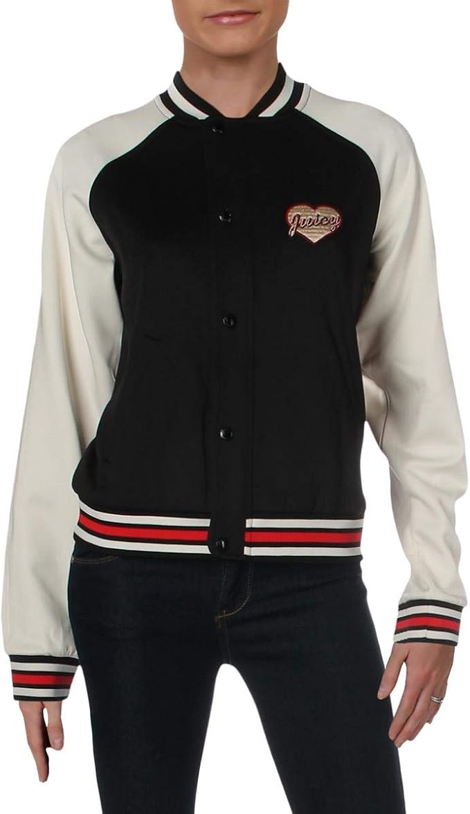Buy Juicy Couture Juicy Letterman Tricot Track Jacket Pitch Black LG