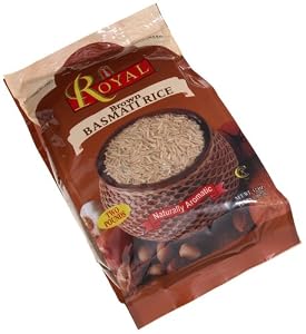 Image of Kusha Brown Basmati Rice, 32-Ounce Pouches (Pack of 3)