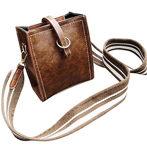 Hot!Women Summer Party Bags,Todaies Women Leather Shoulder Bag Messenger Satchel Tote Crossbody Bag Handbag (16cm(L)9cm(W)18cm(H), Coffee) - Thumbnail 4