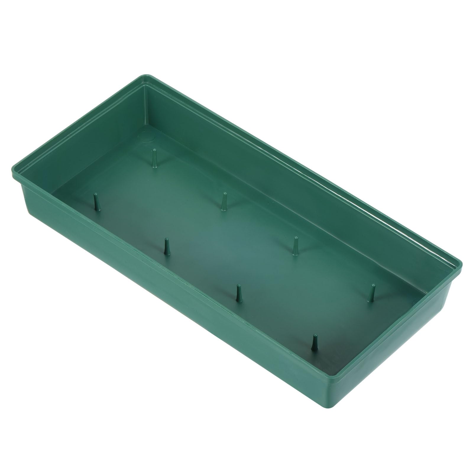 PATIKIL Plastic Design Bowl, 11" Flower Arrangement Base for Centerpiece Decorating, Green