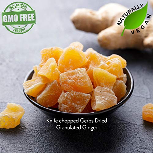 GERBS Dried Ginger 2 LBS. Granulated Freshly Dehydrated Resealable Bulk Bag Top Food Allergy