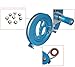 Estore Professional Outdoor Kite Line Winder Winding Reel Grip Wheel with flying Line String Flying Tools w/ Lock Blue