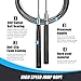 Vcall Jump Rope Workout Speed Rope Weighted Adjustable Self-Locking Exercise Skipping Rope with 1 Replaceable Cable for for Women Kids Men Fitness,Crossfit,Boxing,Training,Double Unders,Gym,Cardio